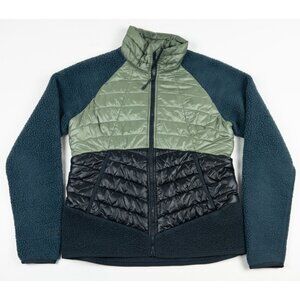 Mountain Hardwear Altius Hybrid Jacket Womens Small Puffer Sherpa Zip Colorblock